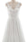 Affordable V-neck Lace Chiffon A-line Wedding Dress - Wedding Dresses