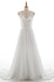 Affordable V-neck Lace Chiffon A-line Wedding Dress - Wedding Dresses