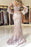 Amazing Awesome Sleek Charming V Neck Long Prom Mermaid Lace Appliqued Evening Dress with Sleeves - Prom Dresses