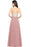 Appliques Cheap Long Prom Dresses Dusty Rose Evening Party Gown - Prom Dress