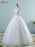 Appliques Lace-up Tulle Ball Gown Wedding Dresses - wedding dresses