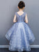 Flower Girl Dresses V-Neck Lace Sleeveless Asymmetrical Princess Silhouette Bows Kids Party Dresses