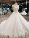 Awesome Appliques Tulle Ball Gown Wedding Dresses - white / Floor Length - wedding dresses