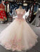 Awesome Appliques Tulle Ball Gown Wedding Dresses - pink / 100cm - wedding dresses