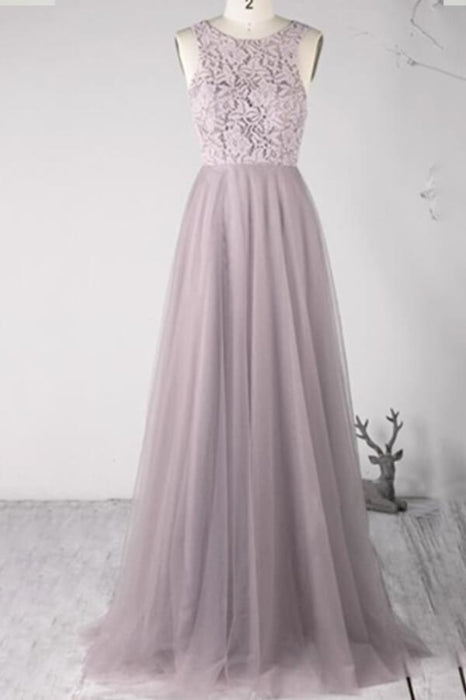 Awesome Lace-up Lace Tulle A-line Wedding Dress - Wedding Dresses