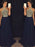 B| Bridelily A-Line Chiffon Halter Sleeveless Floor-Length With Beading Dresses - Prom Dresses