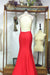 Backless Red with Crystals Sparkling Pageant Dresses Prom Dress - Prom Dresses