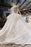 Ball Gown Half Sleeves Lace with Sequins Sheer Neck Long Wedding Dress - Wedding Dresses
