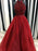 Ball Gown High Neck Sleeveless Floor-Length Beading Organza Dresses - Prom Dresses