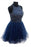 Ball Gown Navy Blue Prom Homecoming Dresses - Prom Dresses