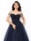 Ball Gown Off-the-Shoulder Beading Sleeveless Long Net Quinceanera Dresses - Prom Dresses
