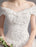 Ball Gown Princess Wedding Dresses Ivory Lace Beaded Chains Off The Shoulder Bridal Dress