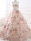 Ball Gown Print Prom Lace Up Back Appliques Long Quinceanera Dresses - Prom Dresses