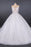 Ball Gown Sheer Neck Sleeveless White Lace Appliqued Wedding Dress - Wedding Dresses