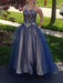 Ball Gown Sleeveless Spaghetti Straps Beading Floor-Length Tulle Dresses - Prom Dresses