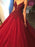 Ball Gown Sleeveless Spaghetti Straps Sweep/Brush Train Applique Tulle Dresses - Prom Dresses