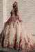 Ball Gown Sweetheart Prom Dress with Appliques Gorgeous Puffy Party Dresses - Prom Dresses