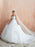 Ball Gown Wedding Dress 2021 Princess Straps Neck Sleeveless Natural Waist Studded Tulle Bridal Gowns With Train