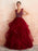 Ball Gown Wedding Dress Princess Floor Length V Neck Sleeveless Sequins Tulle Bridal Dresses