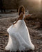 Beach Bohemian Wedding Dresses Spaghetti Backless Lace Tulle Wedding Dresses - Wedding Dresses
