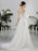 Beach Bridal Dress Ivory Off Shoulder Wedding Gowns Half Sleeve Flowers Beaded Sweetheart Neckline Maxi Wedding Dress For Summer