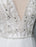 Beach Wedding Dress A Line Sleeveless V Neck High Split Floor Length Backless Sexy Bridal Gown