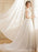 Beach Wedding Dress Bohemian Maxi Bridal Dresses Ivory Flowers Applique Illusion Open Back Summer Wedding Gowns