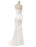 Beach Wedding Dresses Mermaid Sleeveless Evening Dresses V Neck Straps Split Ivory Bridal Gown With Court Train