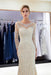 Beaded Luxury Mermaid Crystal Sweep Train Long Sleeves Prom Dress - Prom Dresses