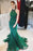 Beautiful Fabulous Marvelous Stunning Halter Green Prom Dress with Beading Mermaid Tulle Evening Gown - Prom Dresses