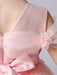 Pink Flower Girl Dresses Jewel Neck Sleeveless Short Princess Lace Flowers Formal Kids Pageant Dresses