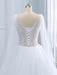 Beautiful V-neck Pearls Princess Wedding Dresses - wedding dresses