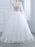 Beautiful V-neck Pearls Princess Wedding Dresses - White / Floor Length - wedding dresses