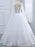Beautiful V-neck Pearls Princess Wedding Dresses - wedding dresses