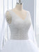 Beautiful V-neck Pearls Princess Wedding Dresses - wedding dresses