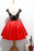 Black and Red Satin Homecoming Party Dresses with Applique A Line Short Prom Dress - Prom Dresses