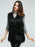 Black Faux Fur Vest Sleeveless Jacket  for Women
