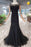 Black Mermaid Tulle Prom Dress with Sequins Sparkly Sleeveless Evening Dresses - Prom Dresses