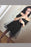 Black Off Shoulder Tulle Above Knee Homecoming Dress Simple Short Prom Dresses - Prom Dresses