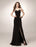 Black Prom Dresses 2021 Long Mermaid Halter Evening Dress Rhinestones Beaded High Split Formal Dress