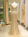 Black Prom Dresses Mermaid Luxury Heavy Beaded Straps Long Formal Evening Dress