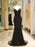 Black Prom Dresses Mermaid Luxury Heavy Beaded Straps Long Formal Evening Dress