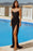 Black Sexy Prom Dresses with Glitter High Split Evening Maxi Dress - Prom Dresses