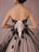 Black Wedding Dress Lace Tulle Chapel Train Bridal Gown Strapless Sweetheart A-Line Luxury Princess Pageant Dress