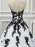 Black Wedding Dresses Tulle Princess Silhouette Sleeveless Low Rise Waist Lace Court Train Bridal Dress