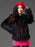 Black Winter Coat Faux Fur Round Collar Women's Fluffy Coat And Jacket