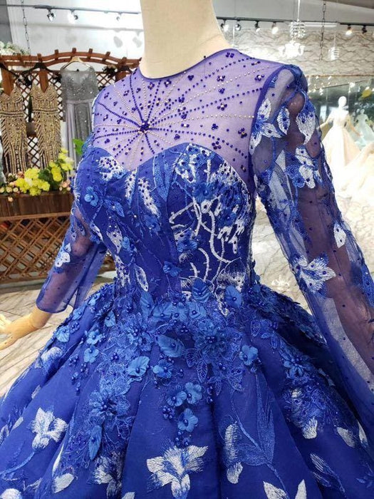 royal blue quinceanera dresses long sleeve Royal Blue Quinceanera Dresses Long Sleeve Blue Long Sleeve Quinceanera Dresses Classic Blue Sweet 16 Dress