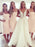 Bodycon Square Neck Pearl Pink Satin Bridesmaid Dress - Bridesmaid Dresses