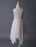 Blush Pink Flower Girl Boho Dress Tea Length Lace Chiffon Irregular Design Kids Party Dresses