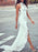 Boho Wedding Dress Mermaid High Cpllar Halter Sleeveless With Train Split Lace Bridal Dress